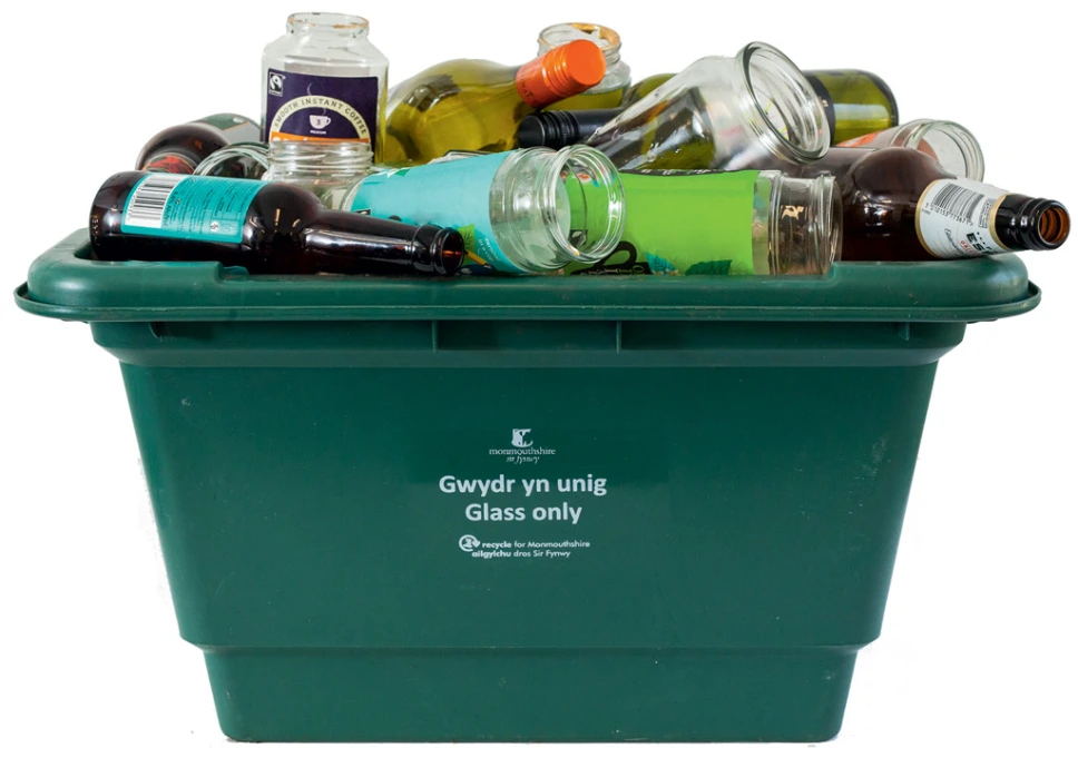 Glass bottle collecting